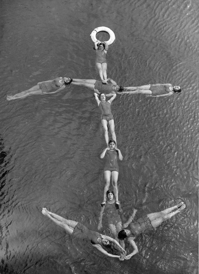 Formation Swimming Photograph by William Vanderson