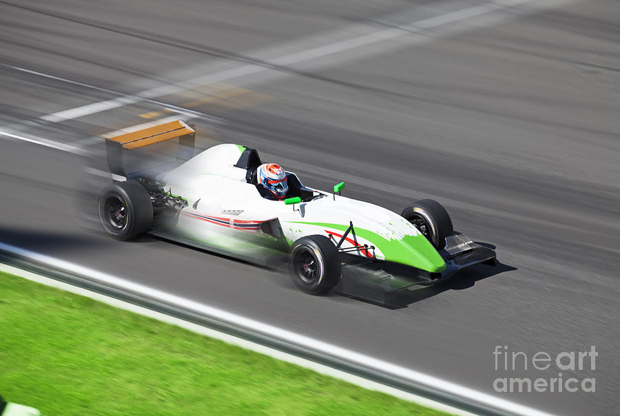 Motor Photograph - Formula 2.0 Race Car Racing On Speed by Kuznetsov Alexey Motor Photograph - Formula 2.0 Race Car Racing On Speed by Kuznetsov Alexey