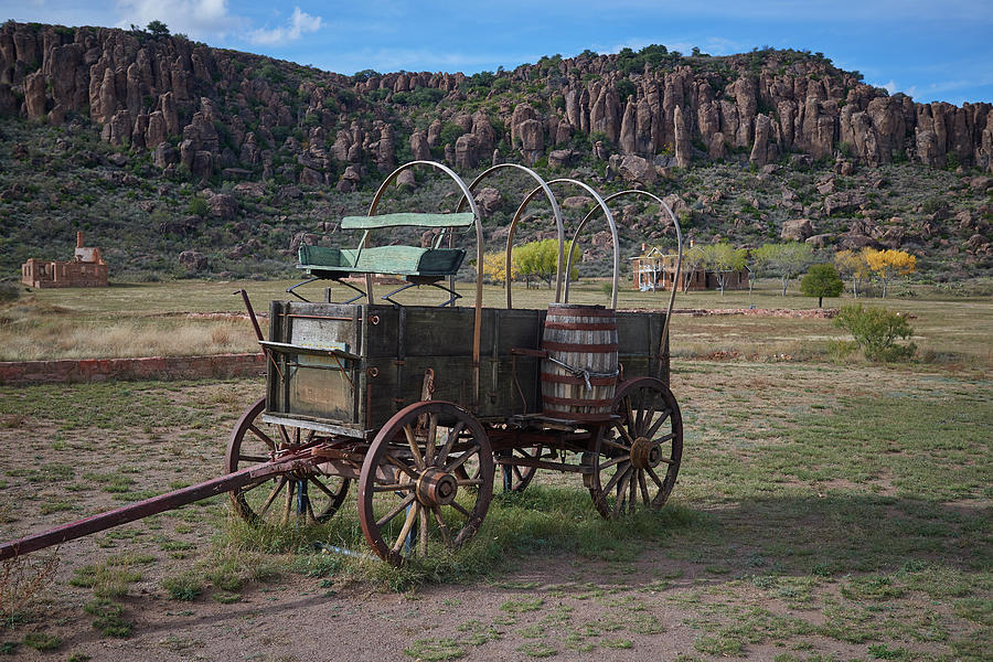 Fort Davis Covered Wagon Photograph by Paul Freidlund