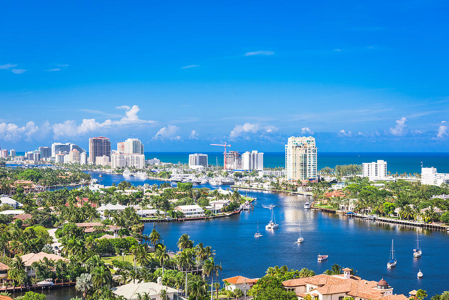 Fort Lauderdale, Florida, Usa Skyline Photograph by Sean Pavone - Fine ...