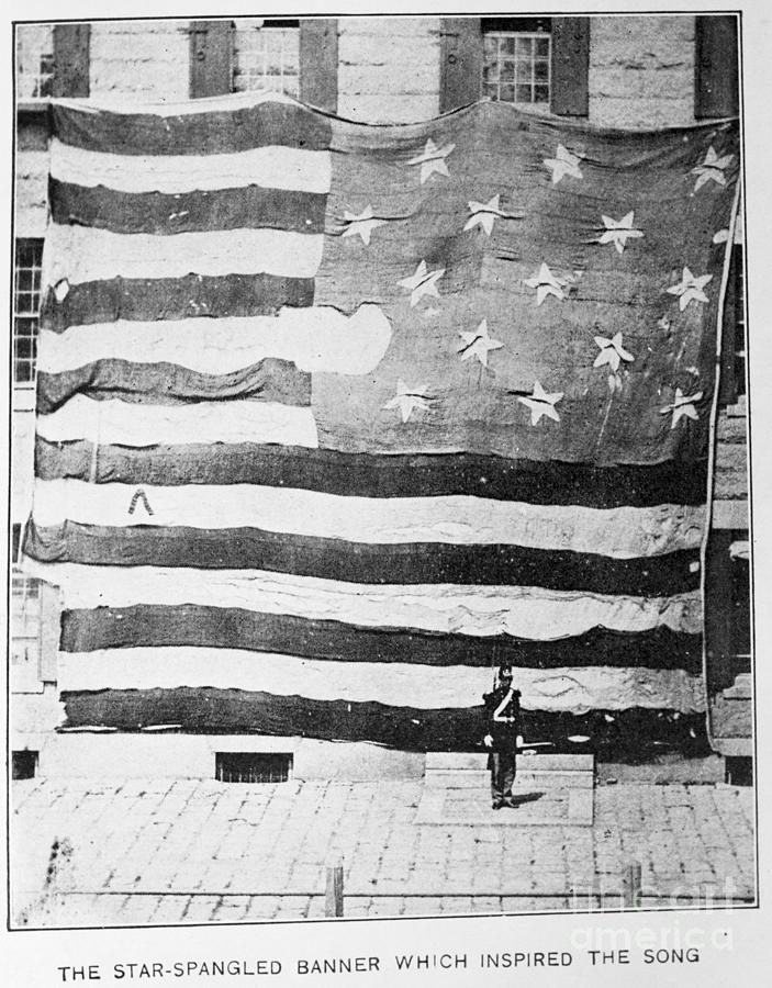 Fort Mchenry Battle Flag At Boston Navy Photograph by Bettmann