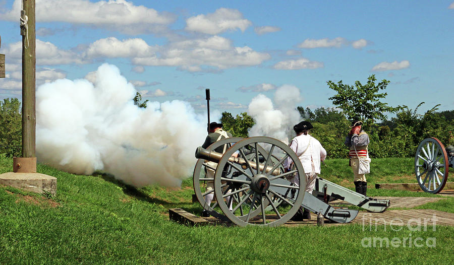 Fort Meigs Cannon Blast 1750 Photograph by Jack Schultz