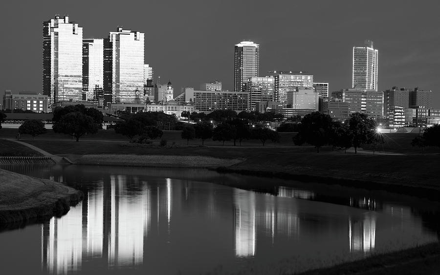 Fort Worth Monochrome Skyline 061419 by Rospotte Photography Fort Worth Monochrome Skyline 061419 by Rospotte Photography