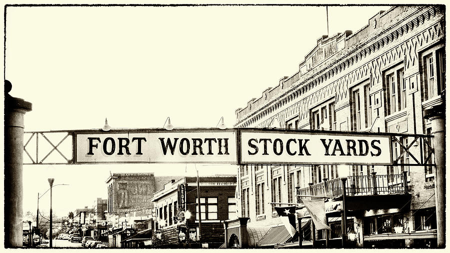 Fort Worth Photograph - Fort Worth Stockyards Sign  by Stephen Stookey