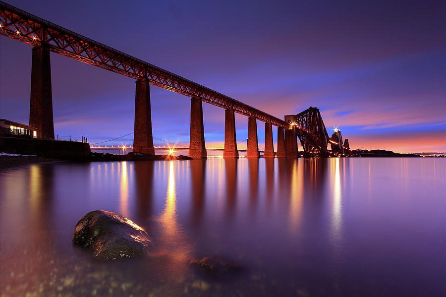 Architecture Photograph - Forth Railway Bridge by Angus Clyne