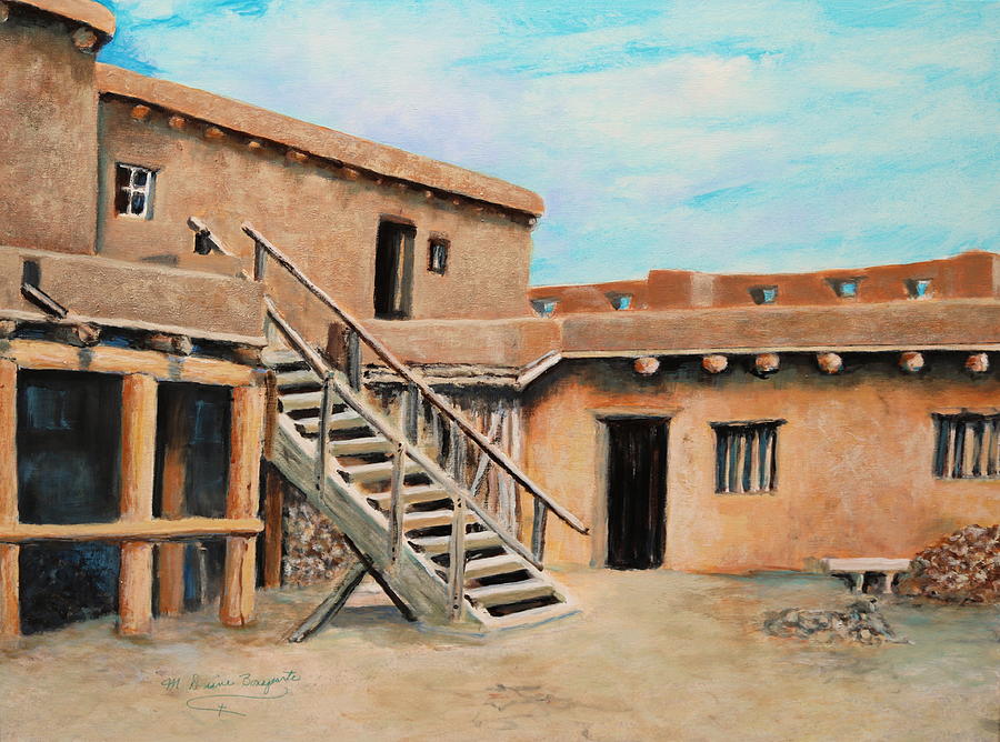 Fortified Safe Haven Painting by M Diane Bonaparte