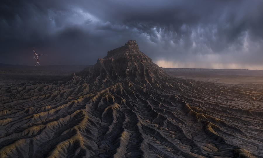 Desert Photograph - Fortress Of Erosion by Ryan Dyar