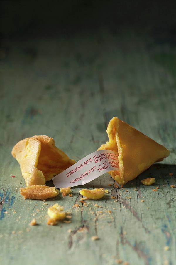 Fortune Cookie, Broken Photograph by Stacy Grant