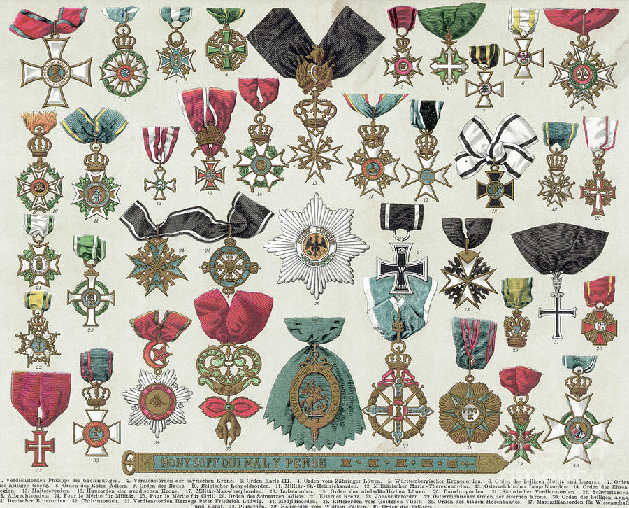 Forty German Medals Photograph by Bettmann