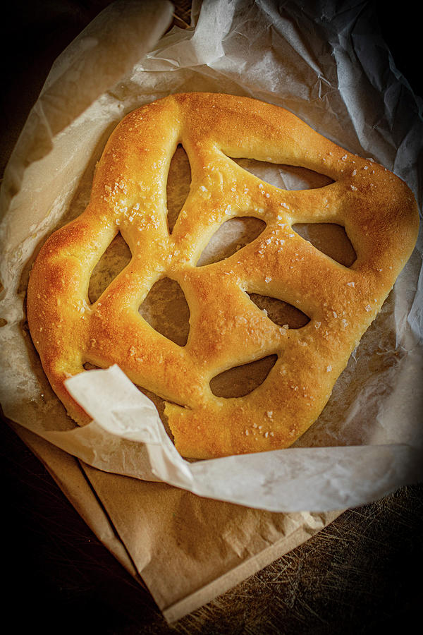 Fougasse On Baking Paper Photograph by Eising Studio