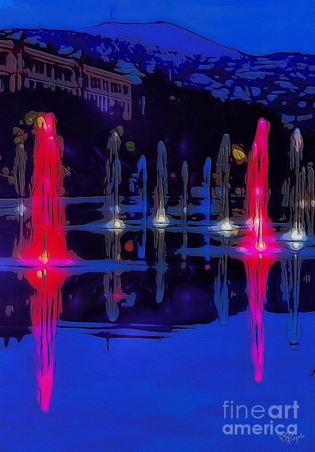 Fountain Art Digital Art by Diana Rajala