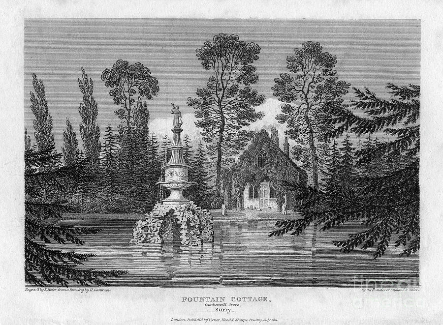 Fountain Cottage, Camberwell Grove Drawing by Print Collector