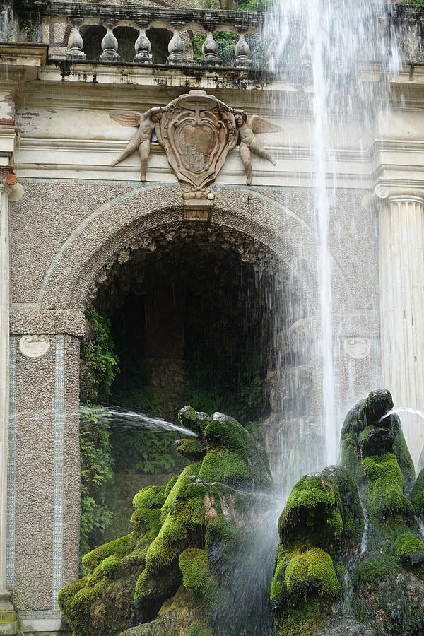 Fountain in the gardens of Villa dEste Photograph by Patricia Caron