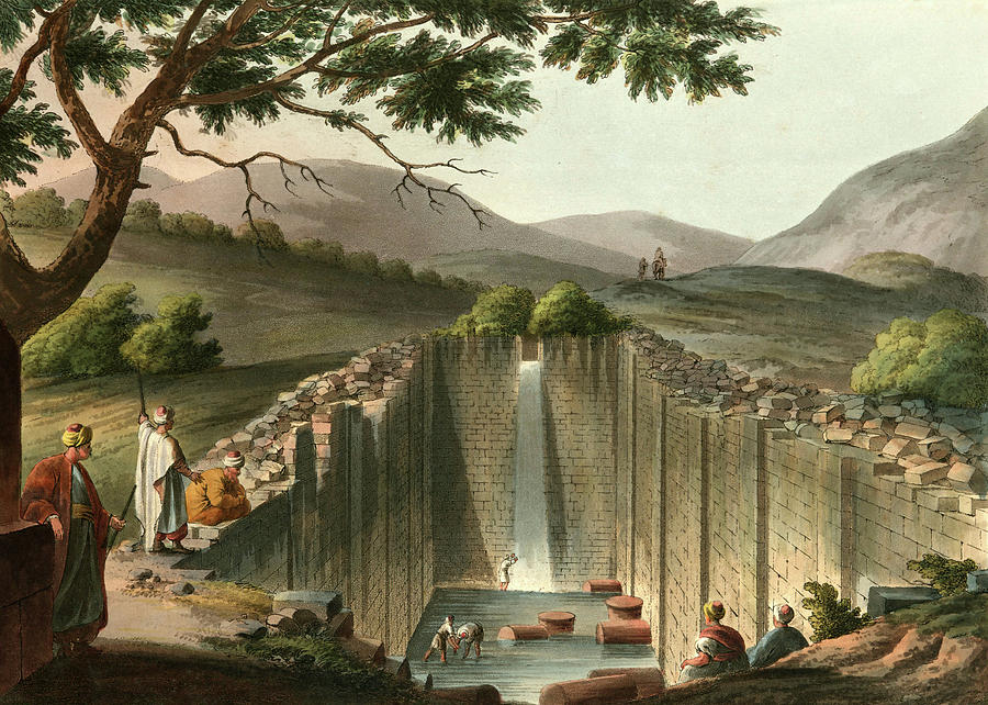 Fountain of Siloam Near Jerusalem Late 18th Century Photograph by Munir Alawi