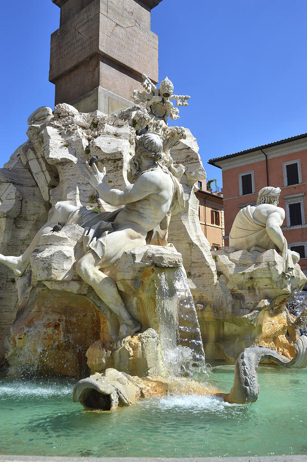 Dragon Photograph - Fountain Of The Four Rivers by JAMART Photography Dragon Photograph - Fountain Of The Four Rivers by JAMART Photography