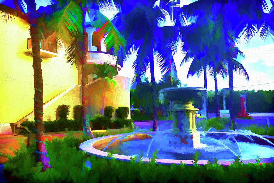 Fountain painting Series 8244 by Carlos Diaz Fountain painting Series 8244 by Carlos Diaz