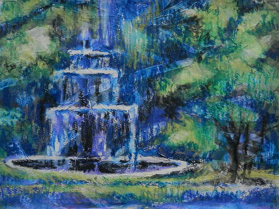 Fountain Thomasville Painting by Martha Tisdale