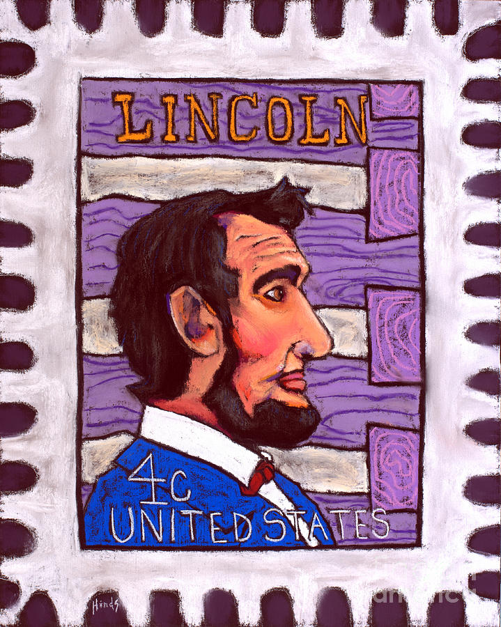 Four Cent Lincoln Painting by David Hinds