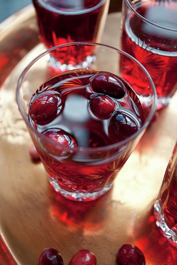 Four Glasses Of Cranberry Juice Photograph By Ryla Campbell Fine Art America 5268