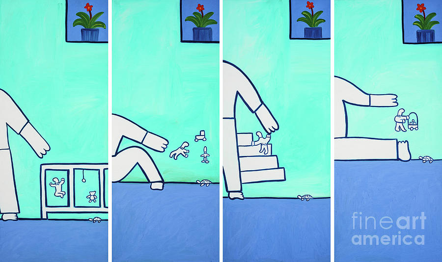 Four Moments In One Morning Painting by Cristina Rodriguez