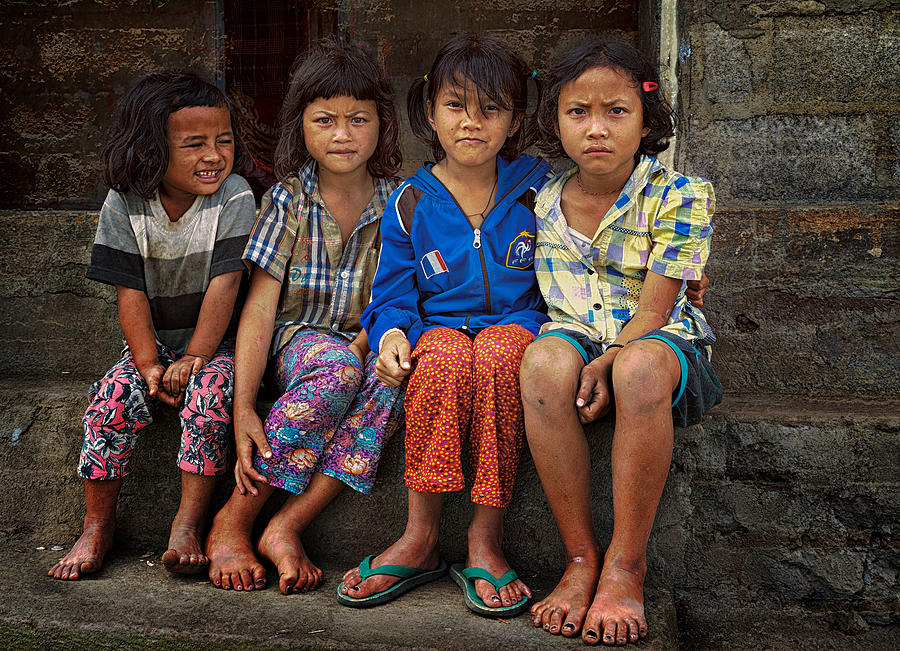 Bali Photograph - Four Sisters by Phil Green