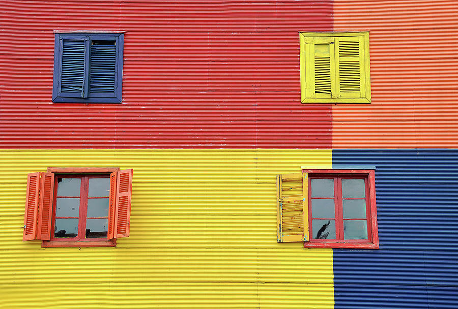 Four Windows Photograph by Bill Cain