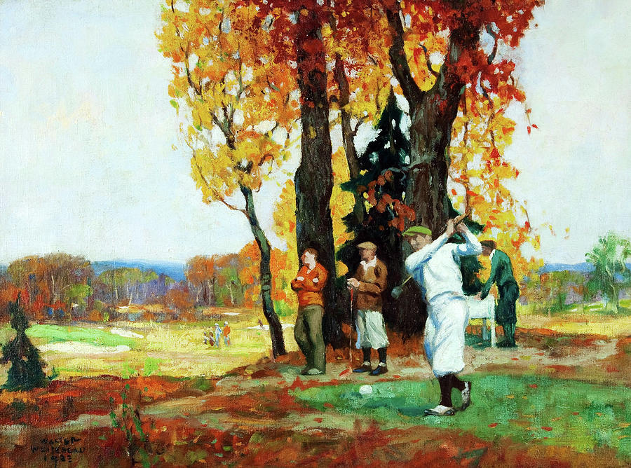 Foursome is Teeing Off Painting by Walter Whitehead Foursome is Teeing Off Painting by Walter Whitehead