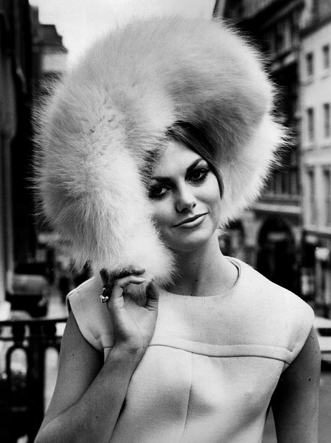 Fox Fur Hat Photograph by Evening Standard