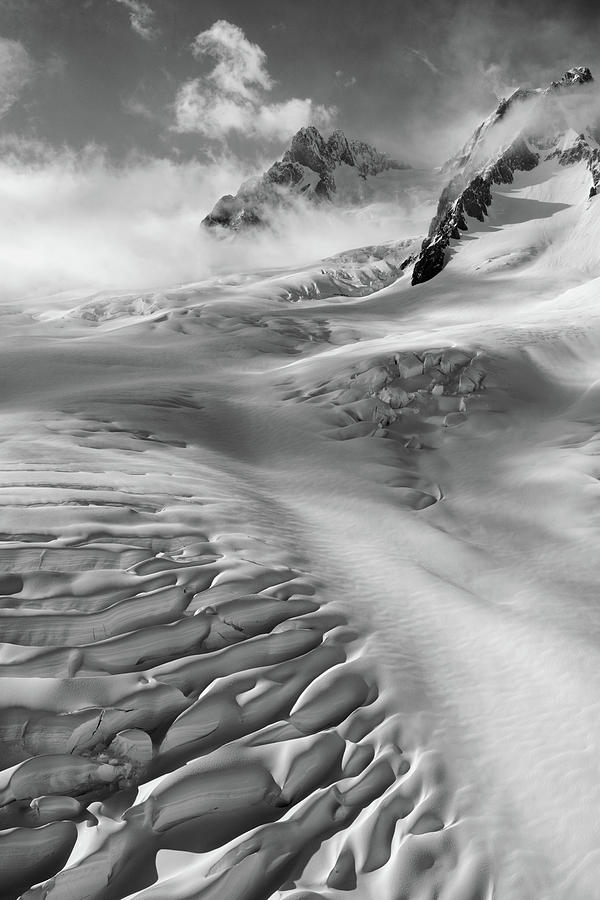 Mountain Photograph - Fox Glacier, New Zealand by Dinglu (xh) Yang