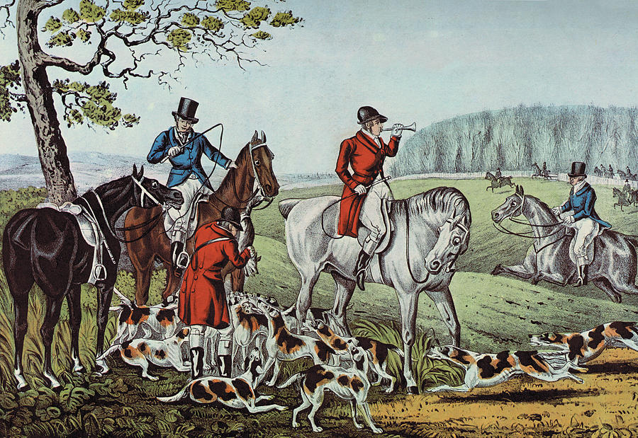 Fox Hunt Painting by Nathaniel Currier