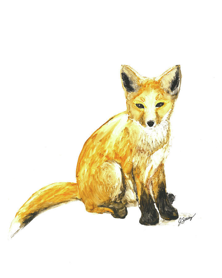 Fox Kit Painting by Janice Soucey - Fine Art America