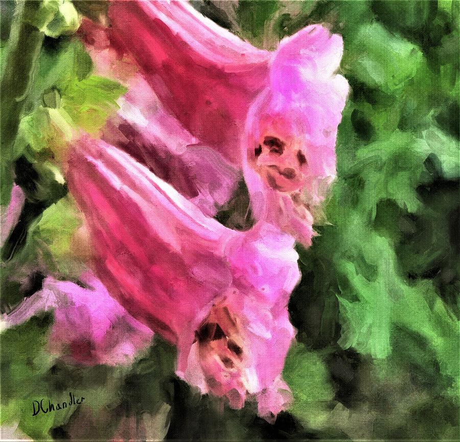 Foxglove Painting by Diane Chandler