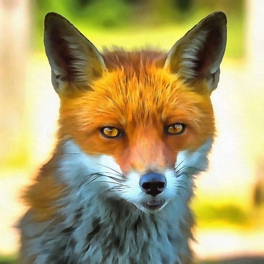 Foxy by Nature  Painting by Taiche Acrylic Art