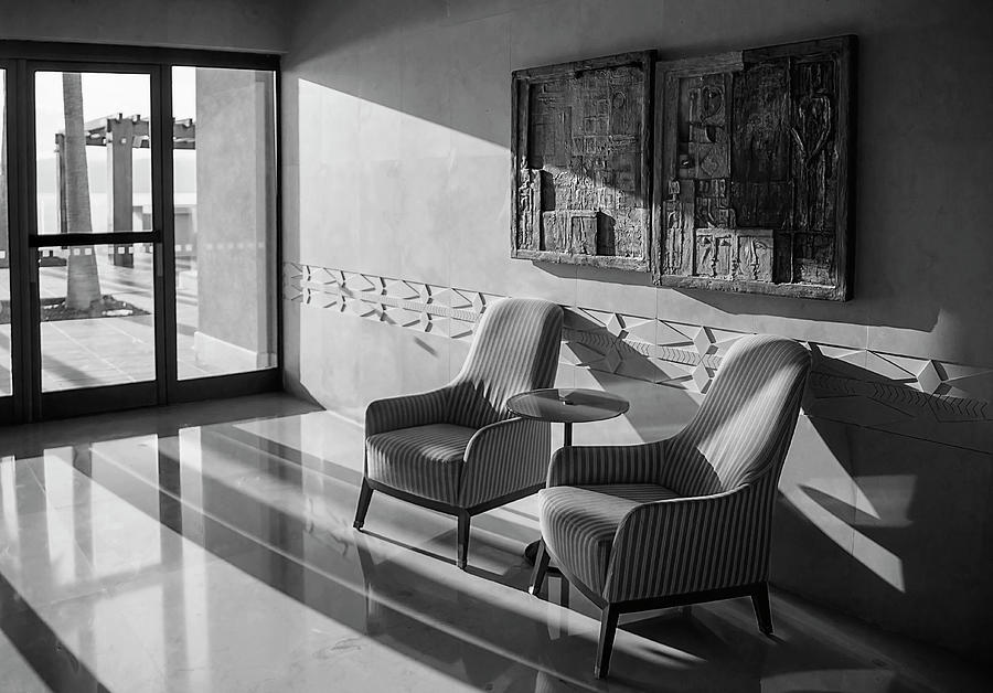Black And White Photograph - Foyer to the Beach in Black and White by Nicola Nobile
