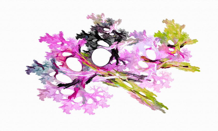 Fractal Bouquet Pink Digital Art by Don Northup