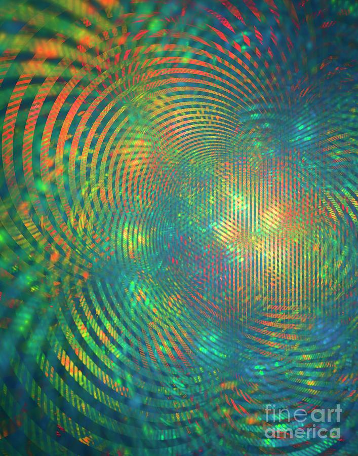 Fractal Interference Patterns Concept. Photograph by David Parker/science Photo Library