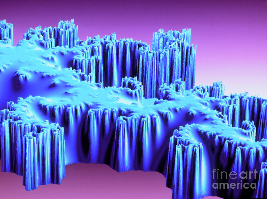 Fractal Mountain: 3-d Mandelbrot Set Photograph by Alfred Pasieka/science Photo Library