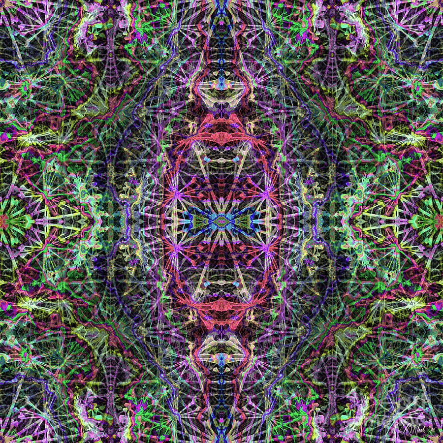 Abstract Digital Art - Fractal Organelles, No. 3 by Walter Neal