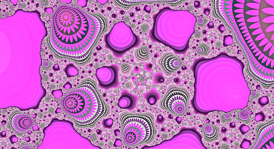 Fractal Range Purple Abstract Art Image Digital Art by Don Northup