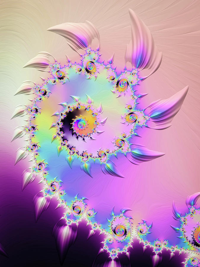 Fractal Spiral pastel tones pink purple blue Digital Art by Matthias Hauser Fractal Spiral pastel tones pink purple blue Digital Art by Matthias Hauser