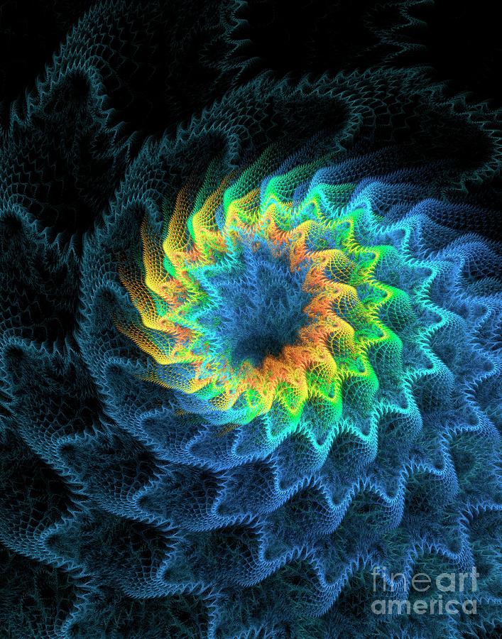 Fractal Spiral Vortex Illustration. Photograph by Science Photo Library Fractal Spiral Vortex Illustration. Photograph by Science Photo Library