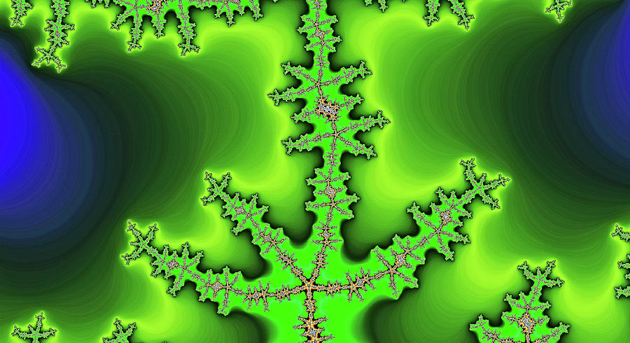 Fractal Tree Green Art Digital Art by Don Northup