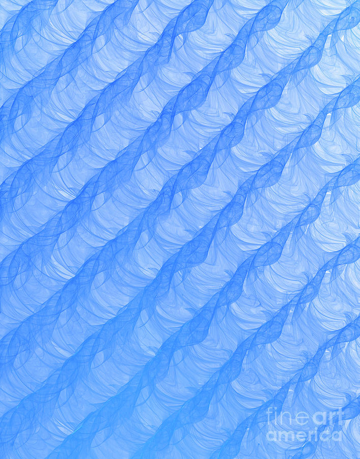 Abstract Photograph - Fractal Wavefronts Abstract Illustration. by David Parker/science Photo Library