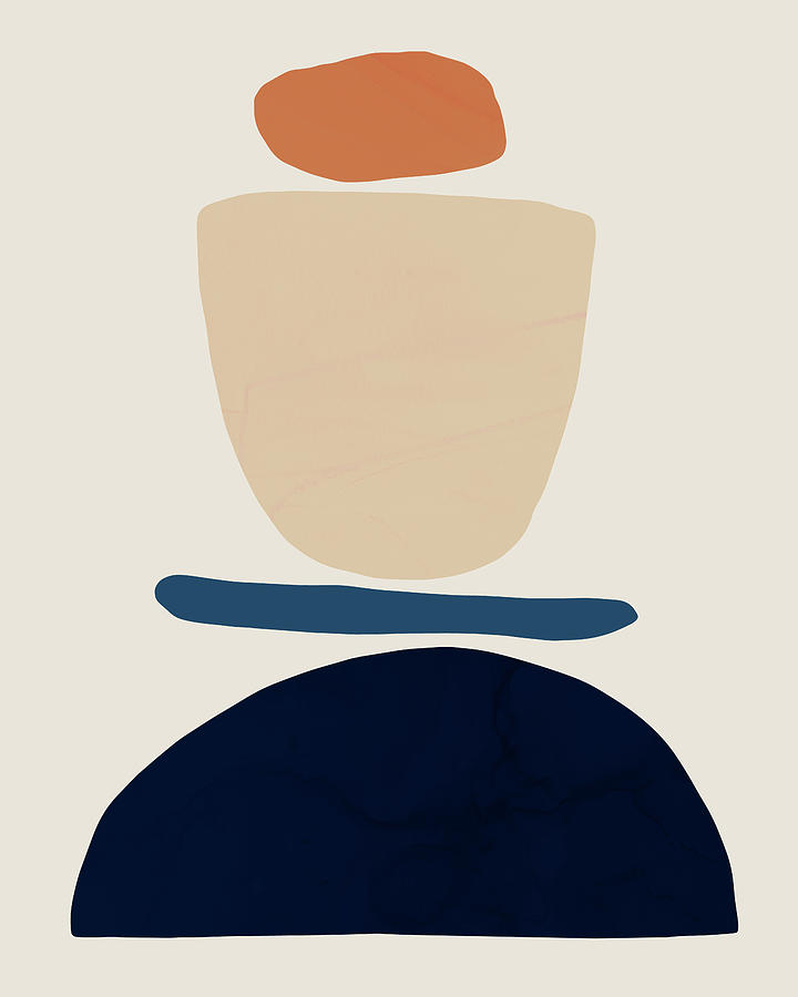 Fraction Stack I Painting by Victoria Barnes Fraction Stack I Painting by Victoria Barnes
