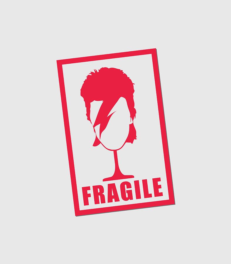 Fragile_Bowie Drawing by Fernando Trinkenreich