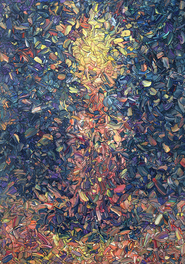 Candle Painting - Fragmented Flame by James W Johnson