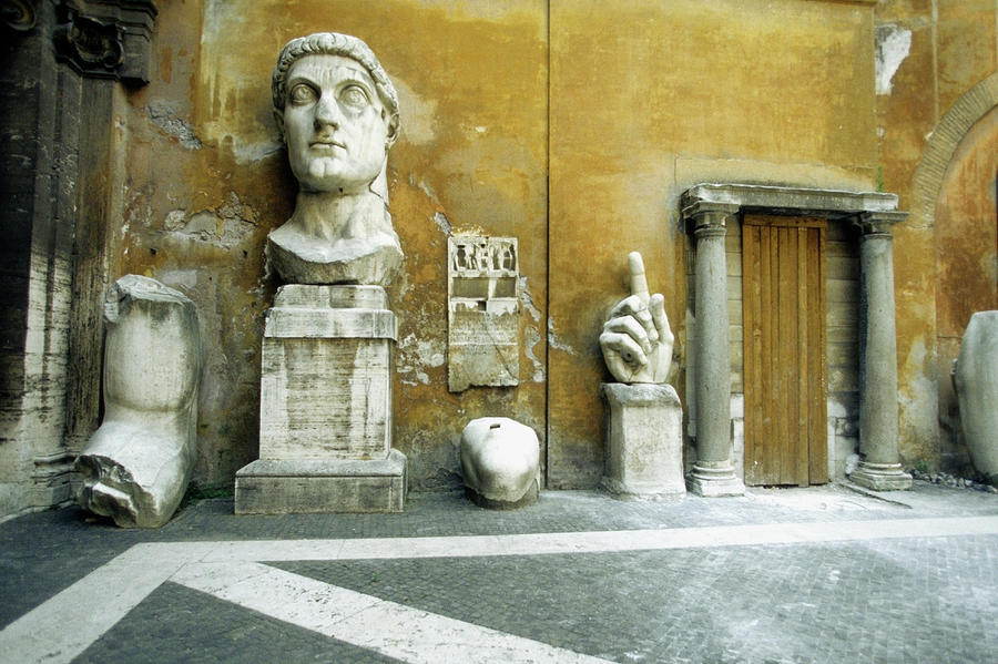 Fragments Of The Constantine Statue Photograph by Medioimages/photodisc