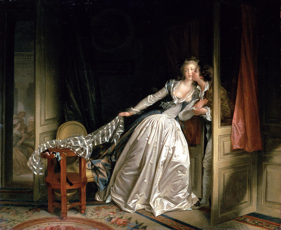 Fragonard, Jean-honore - The Stolen Kiss Painting