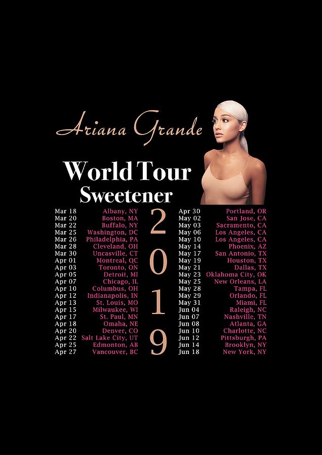Frame Art Tour Dates Ariana Grande Sweetener 2019 Kkl02