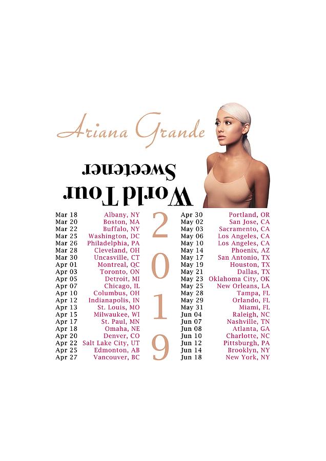 Frame Art Tour Dates Ariana Grande Sweetener 2019 Kkl03